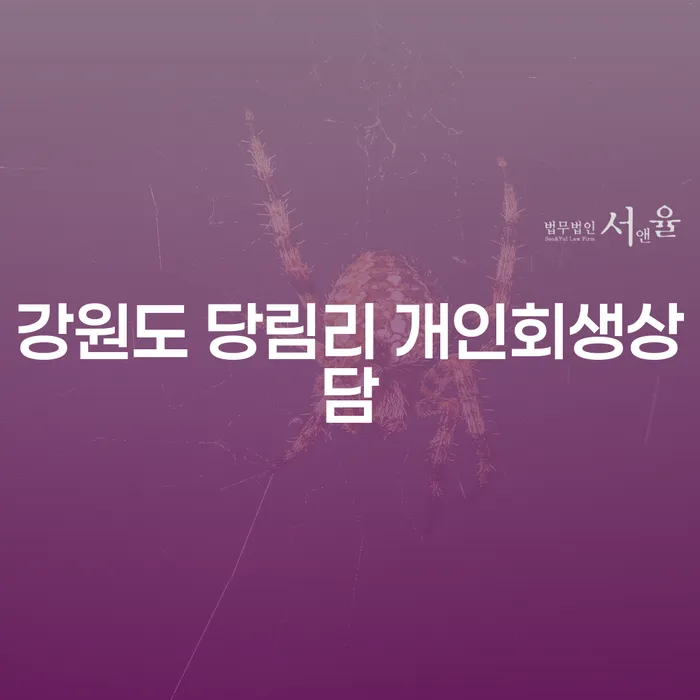 강원도 당림리에서 개인회생상담을 통해 경제적 자유를 찾는 방법은?