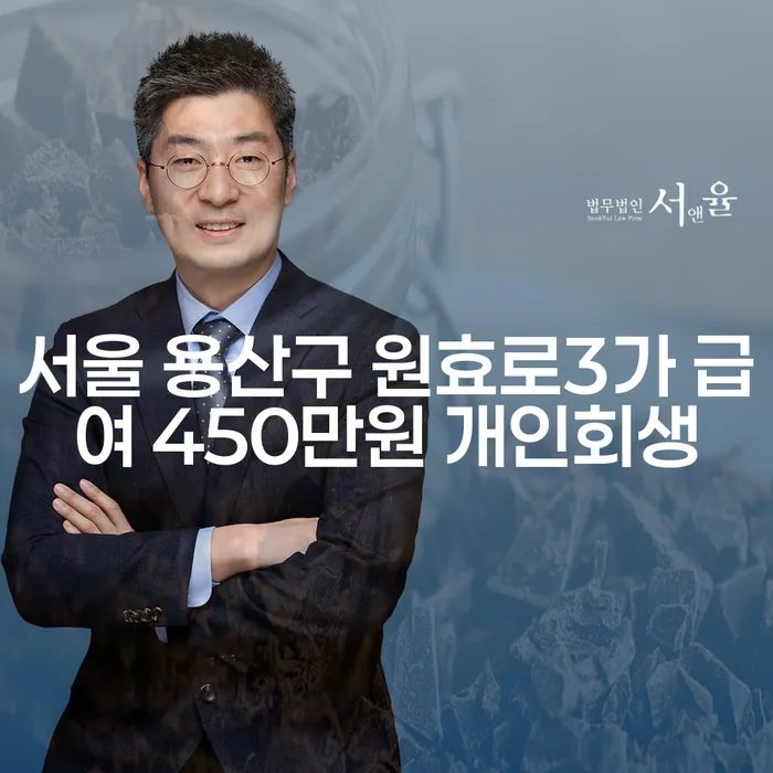서울 용산구 원효로3가에서 급여 450만원으로 개인회생이 가능할까요?