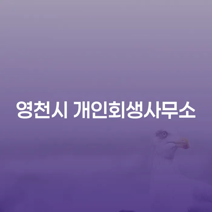 영천시 개인회생사무소와 고성군 개인회생, 어디서 시작해야 할까요?